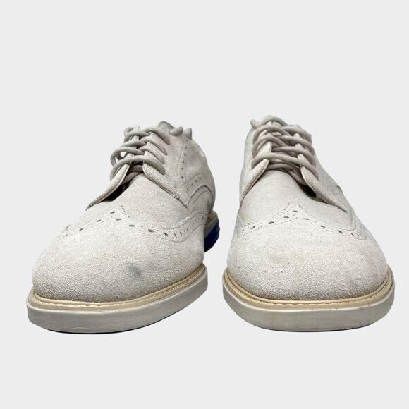 Cole Haan Oxford Shoes Mens 9.5 Gray Suede Wingtip Grand Evolution Pumice Dress main image 10